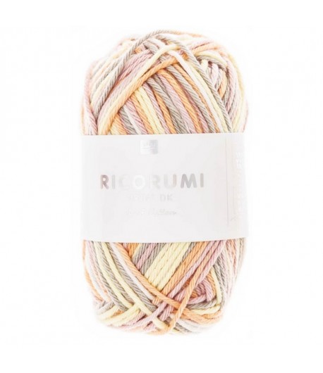 COTON RICORUMI PRINT ROSE JAUNE (001)