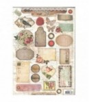 FEUILLE 3D TAGS VINTAGE