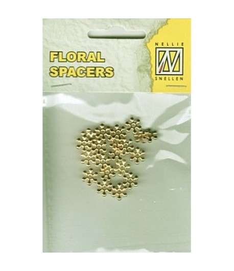 20 COEURS FLEURS METAL OR 012