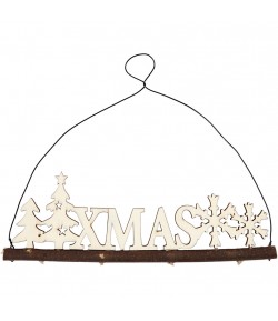 DÉCO DE NOEL EN BOIS XMAS - 21.5 CM