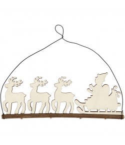 DÉCO DE NOEL EN BOIS - 21.5 CM