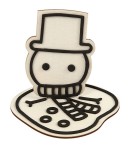 FIGURINE BOIS BONHOMME DE NEIGE - FOAM CLAY
