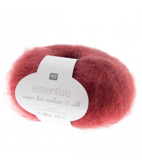 LAINE SUPER KID MOHAIR ROUGE VIN (040)