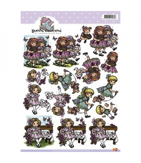 FEUILLE 3D GIRLS CD10178