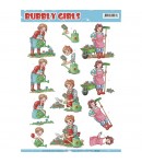 FEUILLE 3D BUBBLY GIRLS - CD11241