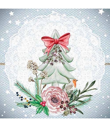 SERVIETTE SAPIN DE NOEL