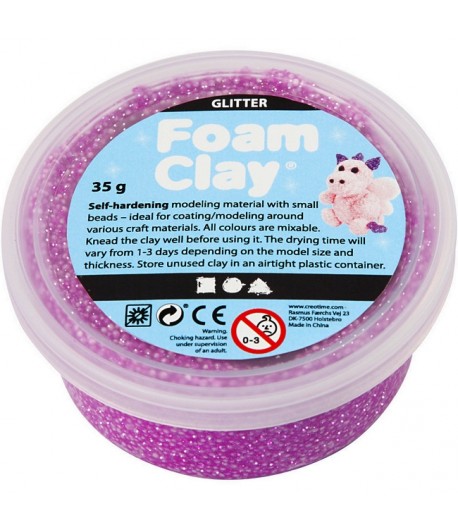 PATE A MODELER FOAM CLAY VIOLET GLITTER - 35 G