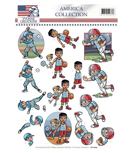 FEUILLE 3D SPORTS - CD10659