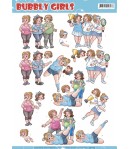 FEUILLE 3D BUBBLY GIRLS SPORTS - CD11174