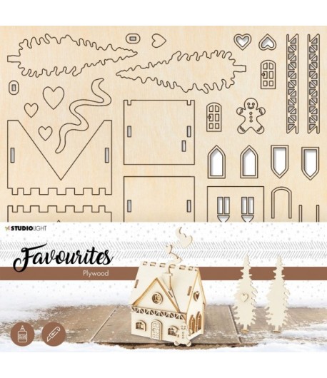 SUJETS EN BOIS LA MAISON DU PAIN D.EPICES - PWSL10