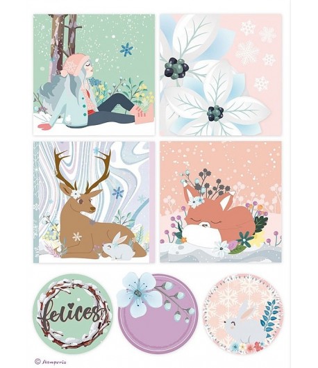 PAPIER DE RIZ A4 ANIMAUX 21 X 29.7 DFSA4422