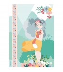 PAPIER DE RIZ A4 FILLETTE ET RENARD 21 X 29.7 DFSA4419