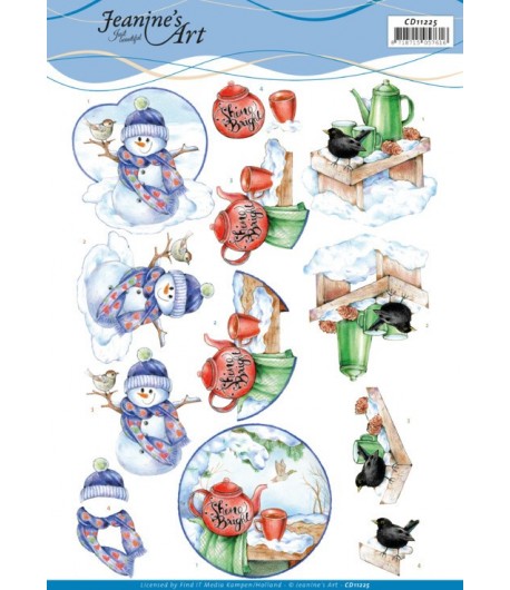 FEUILLE 3D WINTER  CD11225