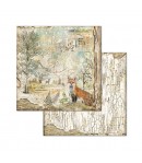 BLOC 10 FEUILLES FOREST 20.3 X 20.3 CM - SBBS06