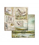 BLOC 10 FEUILLES FOREST 20.3 X 20.3 CM - SBBS06