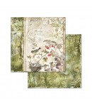 BLOC 10 FEUILLES FOREST 20.3 X 20.3 CM - SBBS06