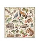 BLOC 10 FEUILLES FOREST 20.3 X 20.3 CM - SBBS06