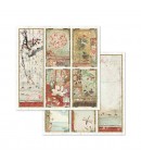 BLOC 10 FEUILLES ORIENTAL GARDEN 20.3 X 20.3 CM - SBBS09