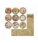 BLOC 10 FEUILLES ORIENTAL GARDEN 20.3 X 20.3 CM - SBBS09