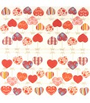 SERVIETTE COEURS SUSPENDUS