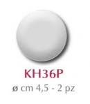 PLAQUES RONDES EN TERRE BLANCHE X2 DIAM 4.5CM