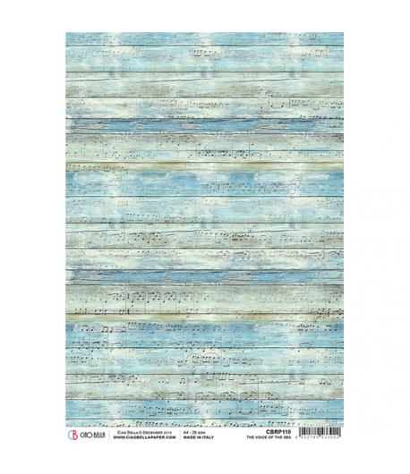 PAPIER DE RIZ THE VOICE OF THE SEA 21 X 29.7CM CBRP1²0