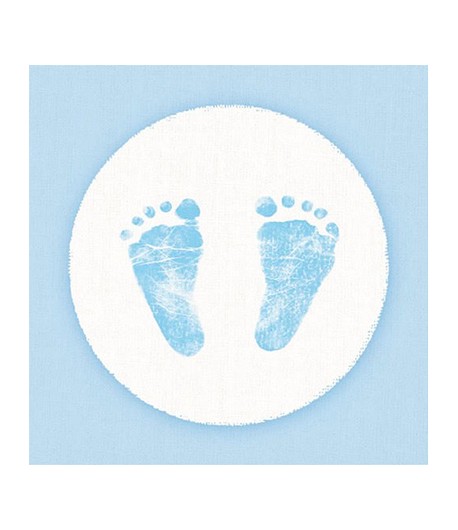 SERVIETTE BÉBÉ BLEU