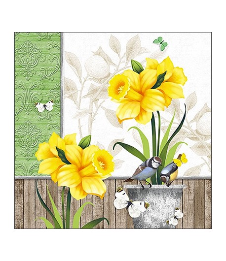 SERVIETTE JONQUILLES