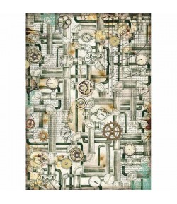 PAPIER DE RIZ A4 SEA WORLD 21 X 29.7 DFSA4436 STAMPERIA