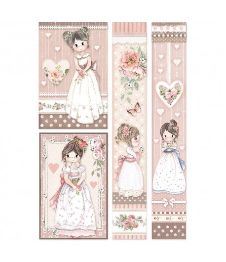 PAPIER DE RIZ A4 LITTLE GIRL 21 X 29.7 DFSA445 STAMPERIA