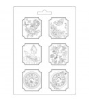 MOULE PVC FLEXIBLE - HOUSE OF ROSES K3PTA465 STAMPERIA