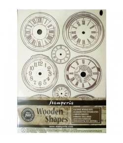 FORMES BOIS A5 HORLOGES KLSP066 STAMPERIA
