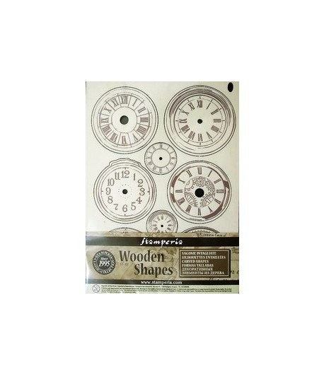 FORMES BOIS A5 HORLOGES KLSP066 STAMPERIA