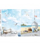 PAPIER DE RIZ FIND YOUR HAPPY PLACE 21 X 29.7CM CBRP106