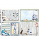 PAPIER DE RIZ SUMMER CARDS 21 X 29.7CM CBRP108