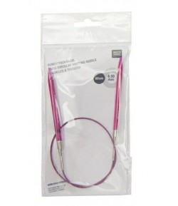 AIGUILLES CIRCULAIRES ALU 6MM - 80 CM