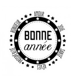 TAMPON BOIS ROND - BONNE ANNEE