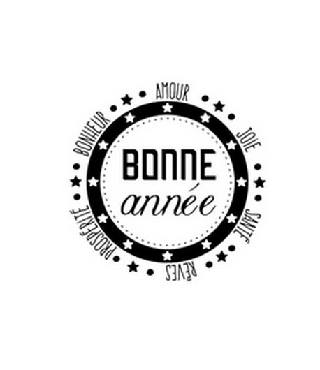 TAMPON BOIS ROND - BONNE ANNEE