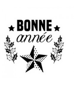 TAMPON BOIS ROND - BONNE ANNEE