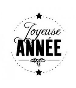 TAMPON BOIS ROND - MEILLEURS VOEUX