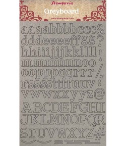 FORMES CARTON A4 ALPHABET KLSPDA402 STAMPERIA