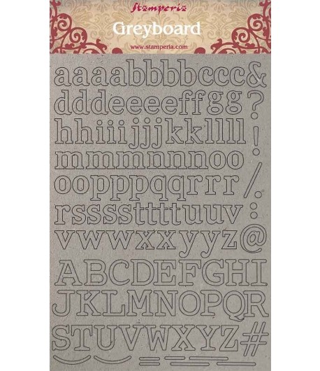 FORMES CARTON A4 ALPHABET KLSPDA402 STAMPERIA