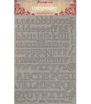 FORMES CARTON A4 ALPHABET KLSPDA402 STAMPERIA