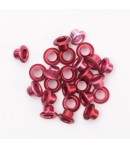 OEILLETS ROUGES EN METAL X25 0.3CM