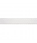 RUBAN DENTELLE POIS BLANC 3CM - 1M
