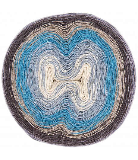 LAINE CREATIVE WOOL DÉGRADÉ SUPER6 BLEU (006)