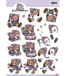 FEUILLE 3D OURSONS CD10186