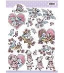 FEUILLE 3D PETITES SOURIS CD10171