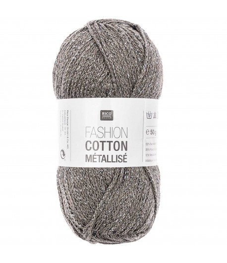 FASHION COTTON METALLISE GRIS ACIER (005)
