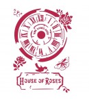 POCHOIR HOUSE OF ROSES 21X29.7CM KSG442